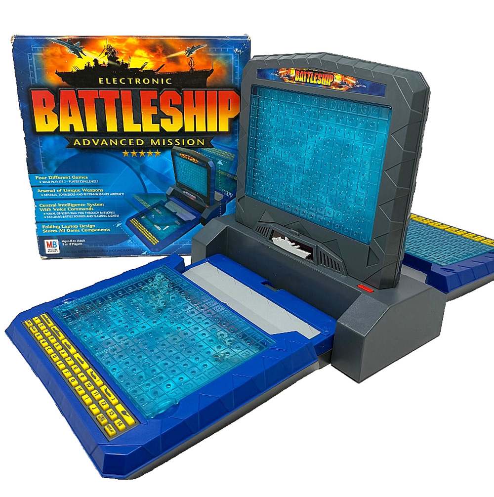 Milton Bradley Electronic Battleship Advanced Mission Board Game Tested Read